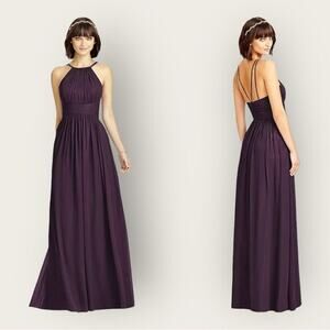 NWT | Dessy Collection | Full Length Sleeveless Halter | Majestic | Size 8